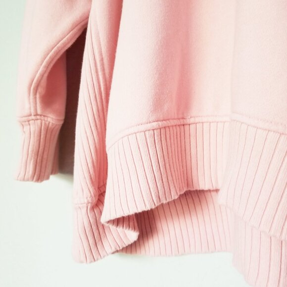 Aerie Down to Earth Slouchy Oversized Crewneck Pullover Sweatshirt Pink XL $69 - Picture 13 of 15